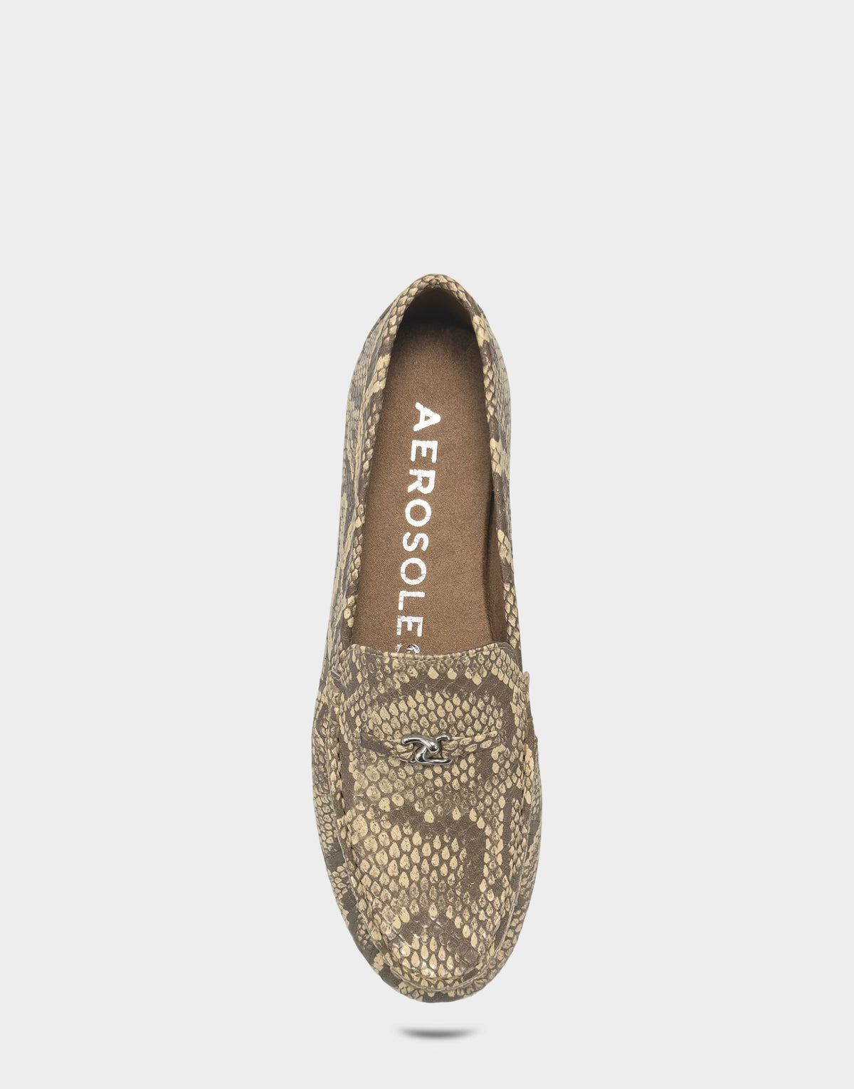 Aerosoles Casual Loafer in Yellow Snake Print