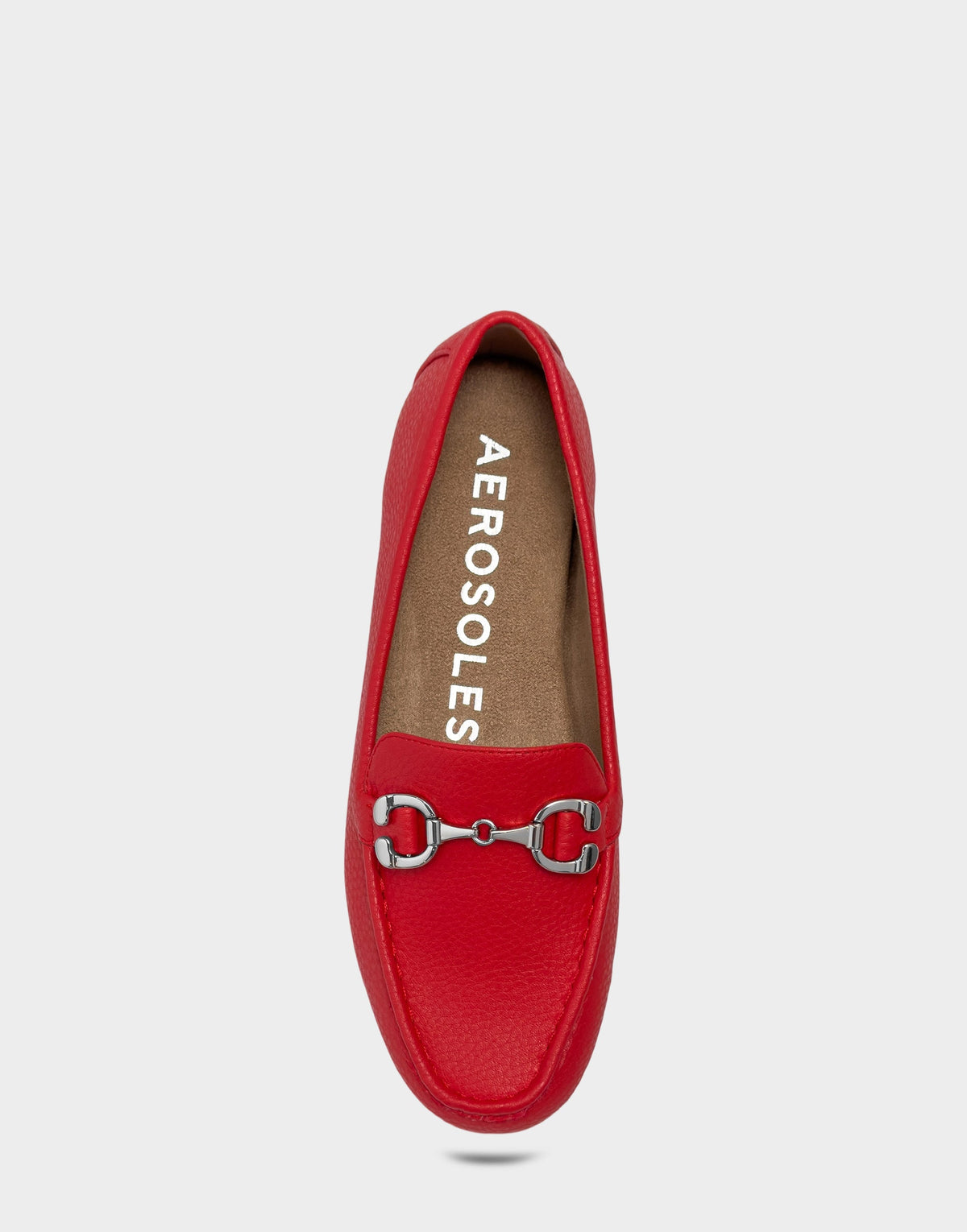 Aerosoles Casual Loafer in Red Pebbled