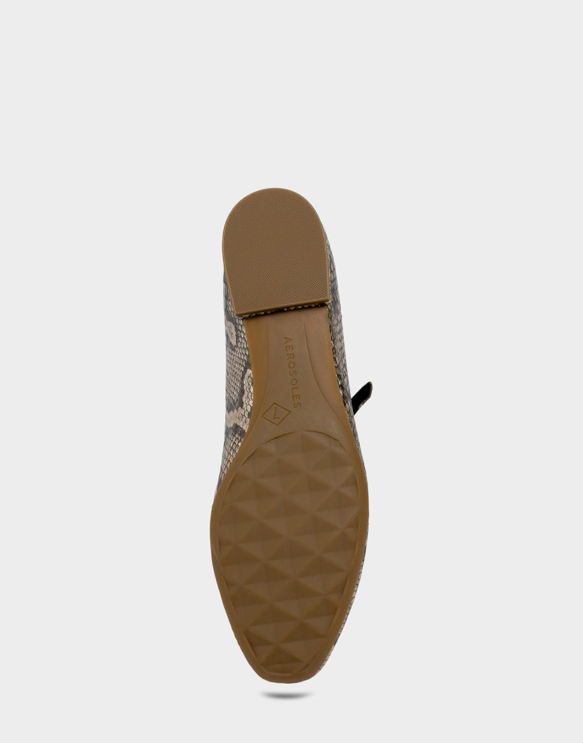 Aerosoles Flat In Champagne Snake Print