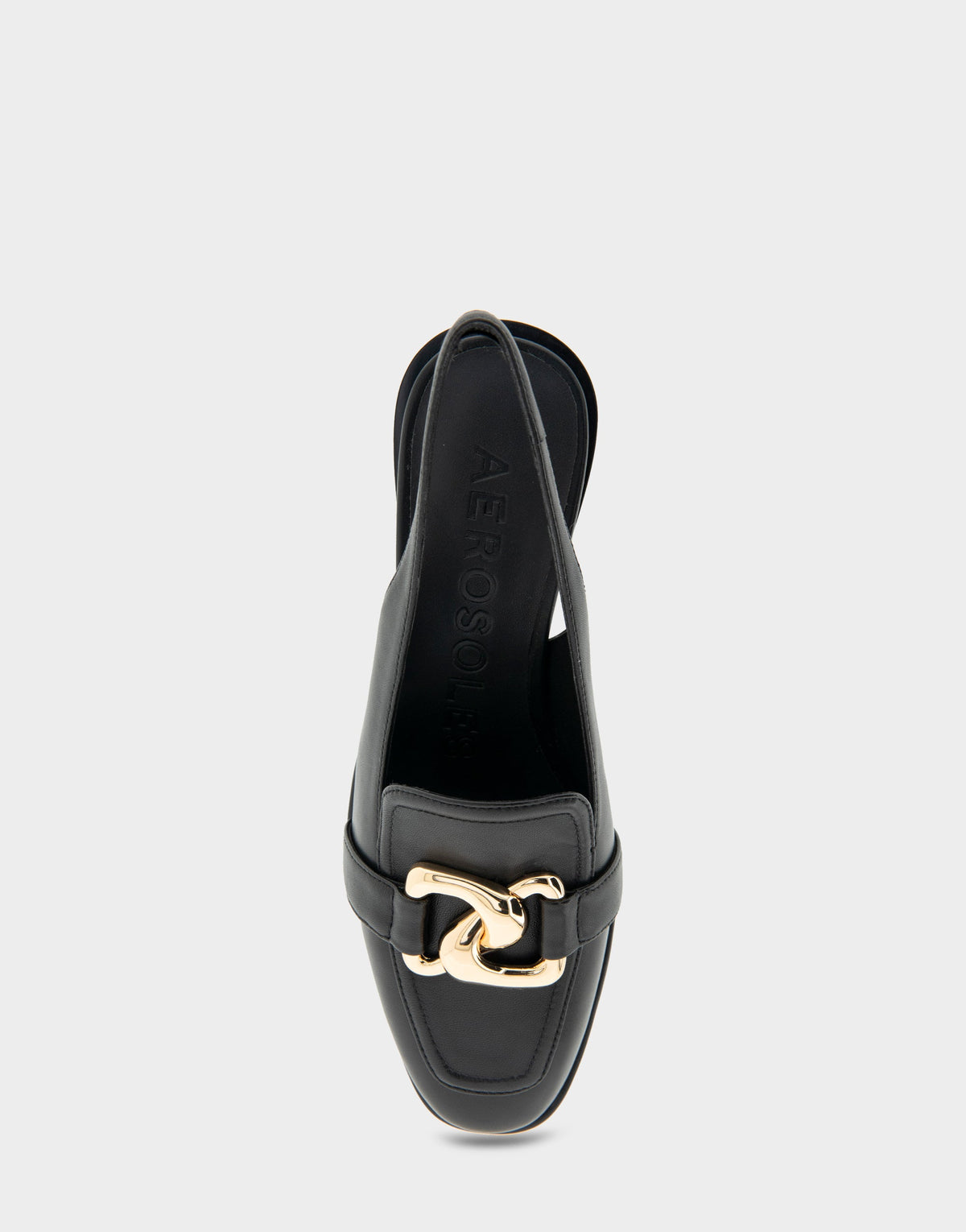 Aerosoles Ornamented Block Heel Slingback in Black