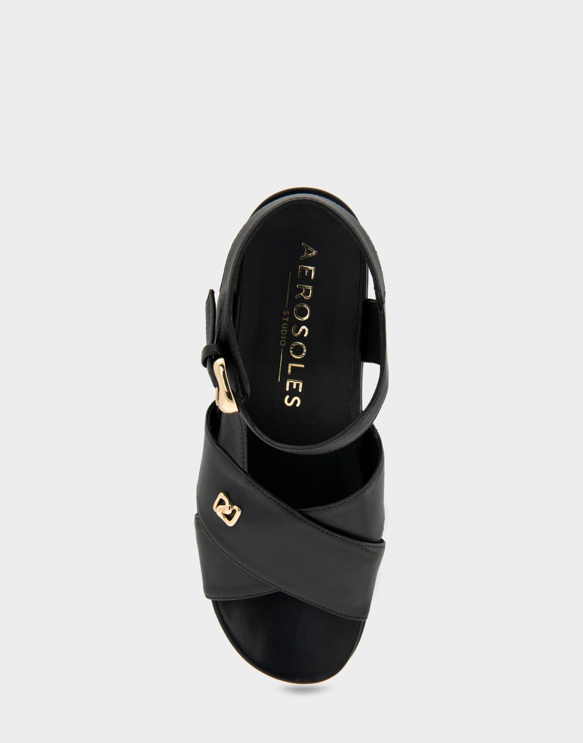 Aerosoles Platform Sandals in Black