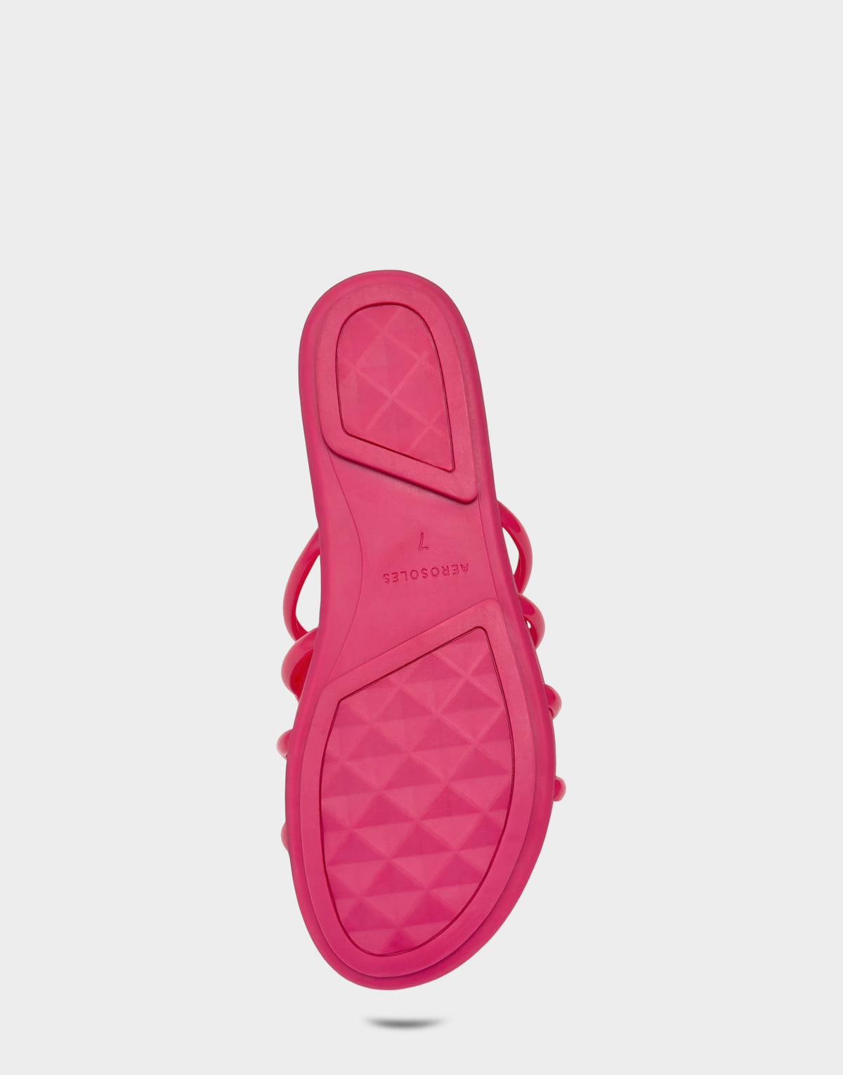 Aerosoles Flat Sandal in Pink Transluscent Rubber
