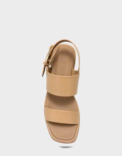 Aerosoles Heeled Sandal in Beige