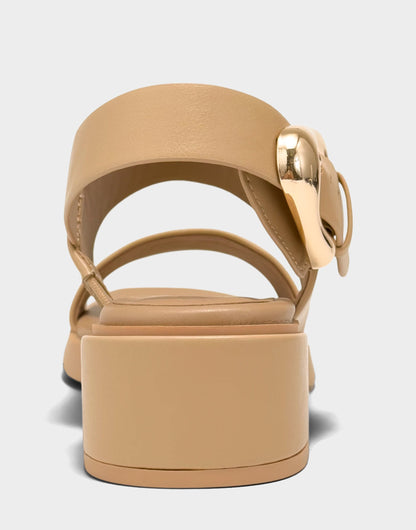 Aerosoles Heeled Sandal in Beige