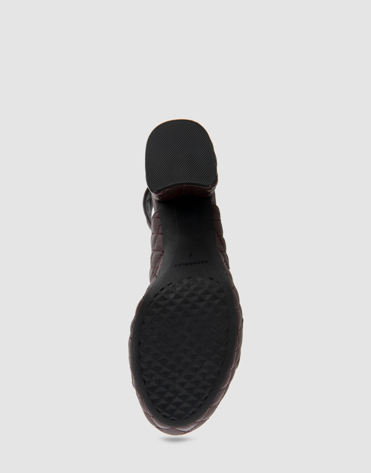 Aerosoles Platform Sandal in Deep Aubergine