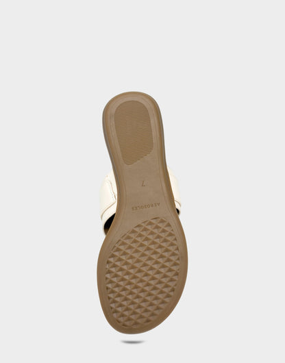 Aerosoles Flat Sandal in Cream