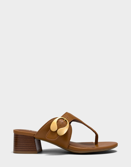 Aerosoles Heeled Sandal in Natural